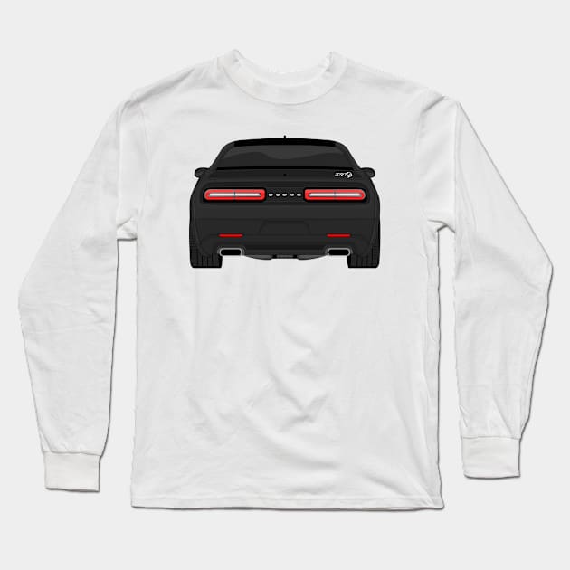 HELLCAT REAR BLACK Long Sleeve T-Shirt by VENZ0LIC